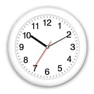 DUVAR SAATİ BEYAZ (25 CM) ST351195 BY DUVAR SAATİ BEYAZ (25 CM) ST351195 BY