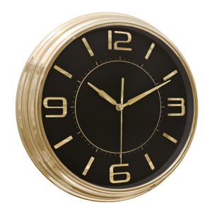 DUVAR SAATİ ALTIN-SİYAH (38 CM) ST353401 AS DUVAR SAATİ ALTIN-SİYAH (38 CM) ST353401 AS