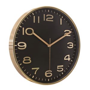 DUVAR SAATİ ALTIN-SİYAH (38 CM) ST353406 AS DUVAR SAATİ ALTIN-SİYAH (38 CM) ST353406 AS