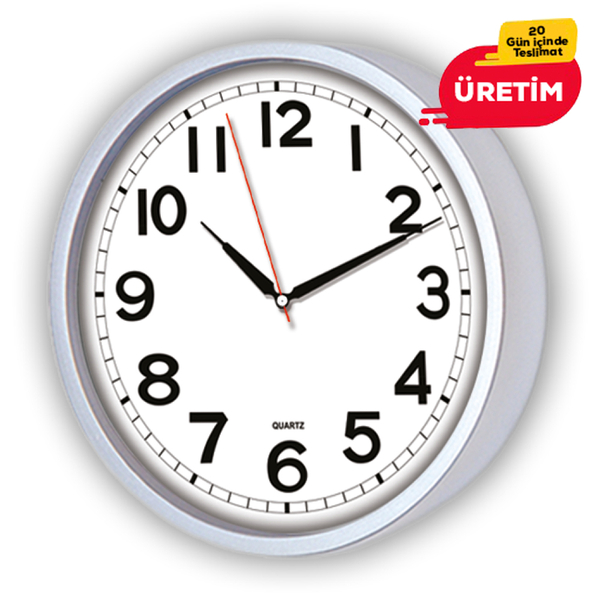 GM - SİMELA DUVAR SAATİ GÜMÜŞ ST351148 GM GM - SİMELA DUVAR SAATİ GÜMÜŞ ST351148 GM