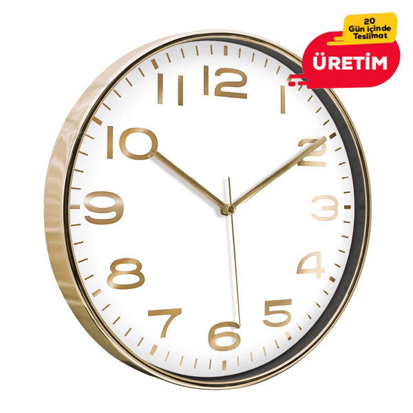 DUVAR SAATİ ALTIN (38 CM) ST353406 AL DUVAR SAATİ ALTIN (38 CM) ST353406 AL