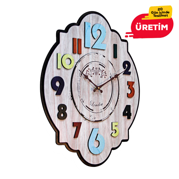 - LAZER KESİM DUVAR SAATİ ST353981 - LAZER KESİM DUVAR SAATİ ST353981